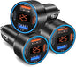 3 Pack USB C Car Charger, 4-Port 65W Dual 12V USB-A & USBC Cigarette Lighter by Bangfun
