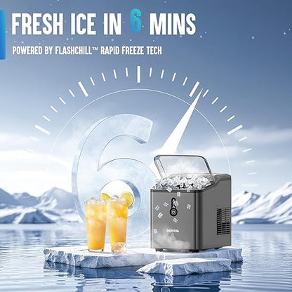 Nugget Ice Maker Countertop – 6 Mins Fast Ice Production, FLASHCHILL™, 26.5 - Image 2