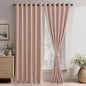 JIUZHEN Blackout Curtains with Tiebacks by JIUZHEN