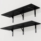 Black Floating Shelves 40"W x 12"D, Deep Wall Shelves by FunMemories