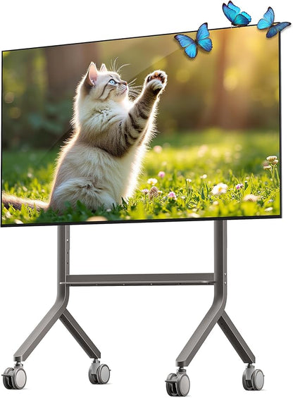 NB Mobile TV Cart, UL Listed, Rolling TV Stand by NBERGONOMIC