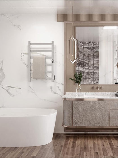 Smart Wireless Electric Towel Warmer | Blade Thin 6 Bar Design | Hardwired & - Image 3