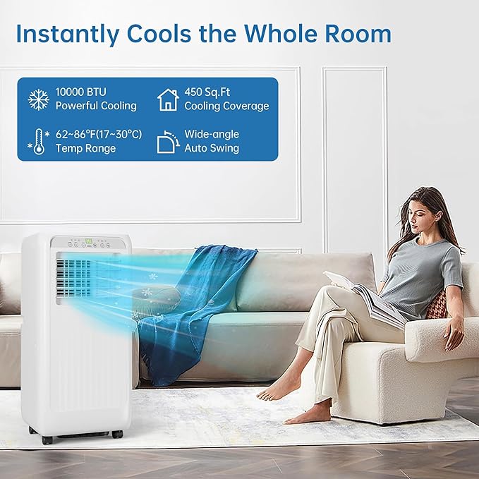 Portable Air Conditioners, 10000 BTU Cooling Capacity - Image 5