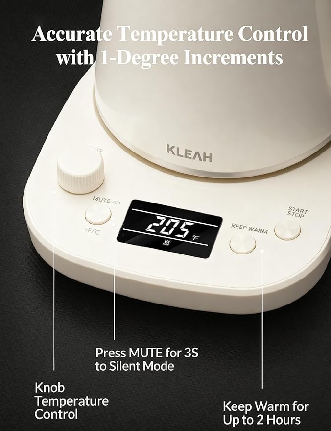 KLEAH Gooseneck Electric Kettle - Image 2