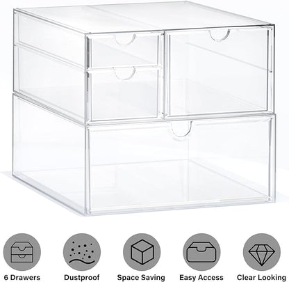 Prsildan Acrylic Drawer Makeup Organizer - Image 9