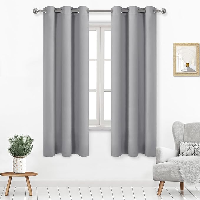 DWCN Blackout Curtains for Bedroom, Curtains 63 Inch Length 2 Panels, Room by DWCN