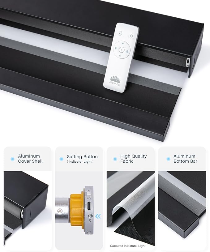 Smart Zebra Blinds for Windows, Alexa Motorized Blinds - Image 7
