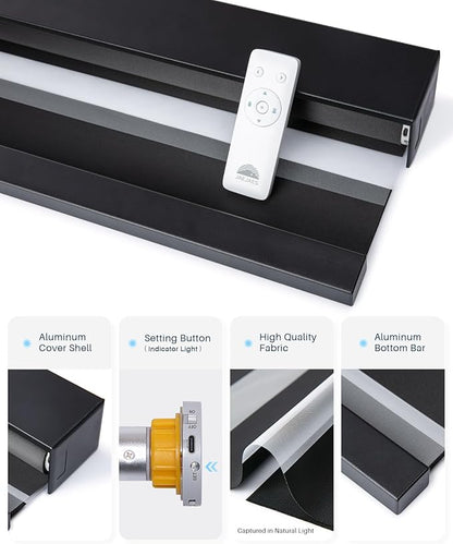 Smart Zebra Blinds for Windows, Alexa Motorized Blinds - Image 7