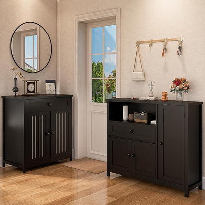 Storage Cabinet with Doors and Drawers, Kitchen Storage Cabinets，with Drawer - Image 6