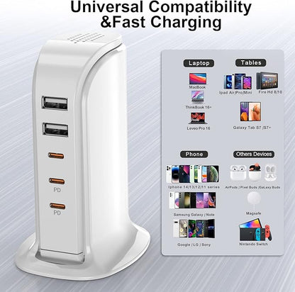 USB C Charger Block Multiport Upoy, Upgrade Charging Station - Image 2