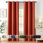 MIULEE Burnt Orange Blackout Curtains by MIULEE