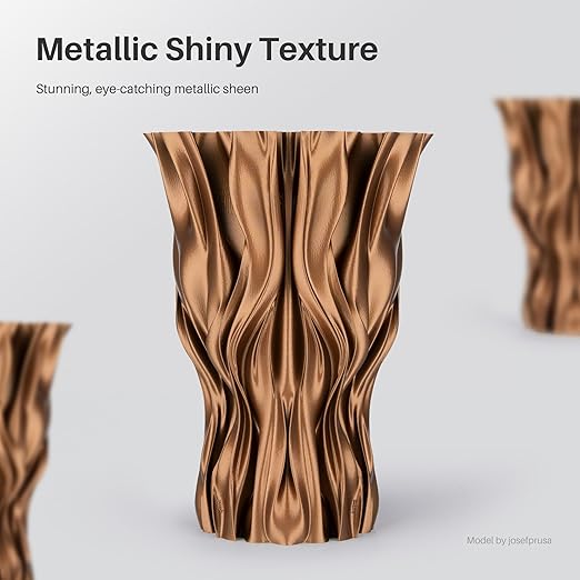 ELEGOO Metal PLA Filament 1.75mm Bronze 1KG, Metallic Shiny 3D Printer Filament - Image 2