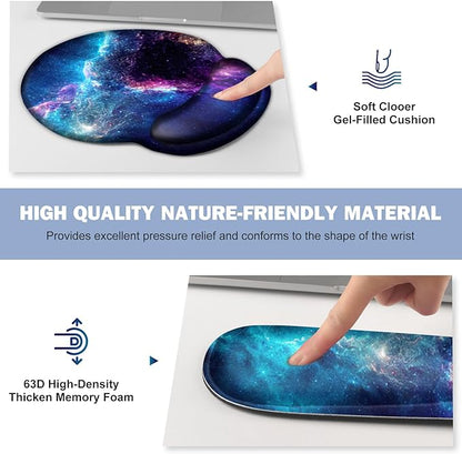 Gaming Mouse Pad, Large Desk Mat, Cute Desk Pad Protector, 4in1 XXL Mousepad + - Image 5