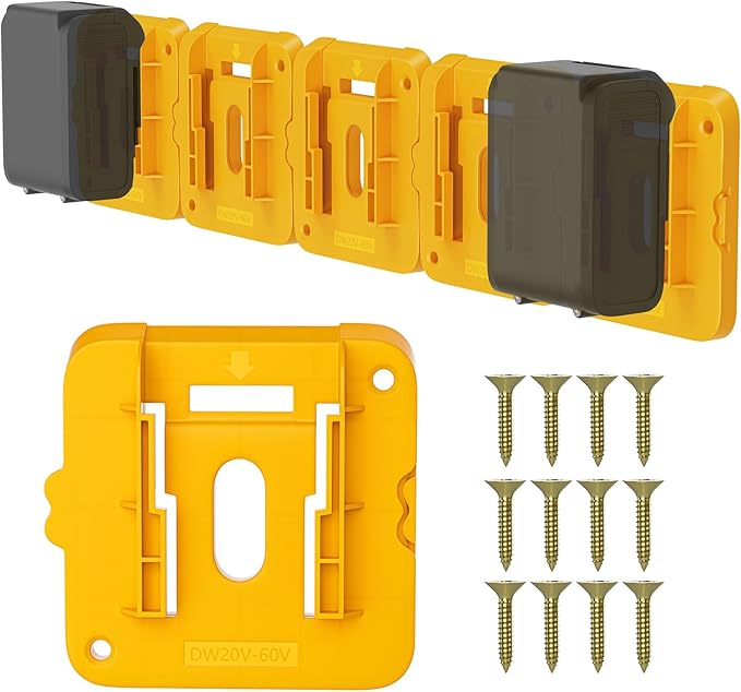 6 Pack Battery Mount Holder Compatible by Crtbelfy