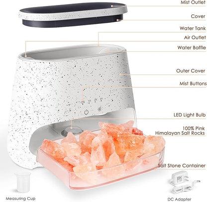 SALKING 2-in-1 Himalayan Salt Lamp & Ultrasonic Essential Oil Diffuser - Image 7