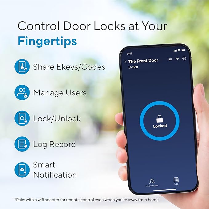 ULTRALOQ U-Bolt Smart Lock, 5-in-1 Keyless Entry Door Lock - Image 3