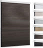 Cellular Shades Door Window Blinds Cordless Blackout, Honeycomb Blind Accordion Shade Room Darkening Indoor Pleated 1.5" Cell, Custom Size, Taupe