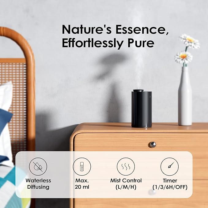 Airversa Waterless Diffuser for Essential Oil, Car Diffsuer, Battery Operated - Image 2