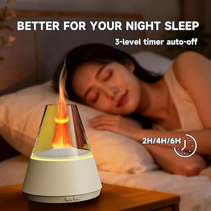 Essential Oil Diffuser, 7 Colors Flame Effect Aroma Humidifier - Image 3