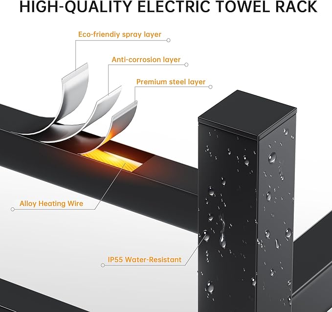 Towel Warmer Rack, Heated Towel Racks - Image 4