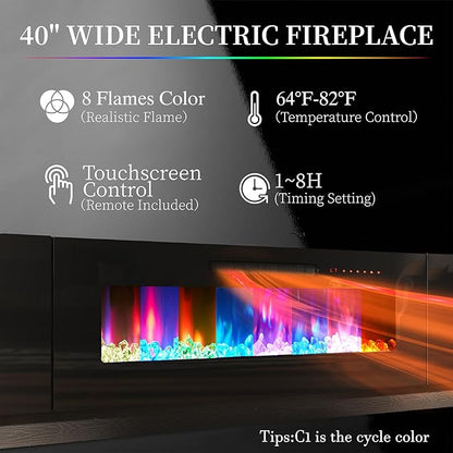 AMERLIFE Fireplace TV Stand - Image 2