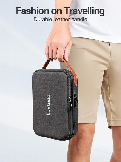 Luxtude Electronics Organizer Travel Case, Portable Tech Organizer - Image 2