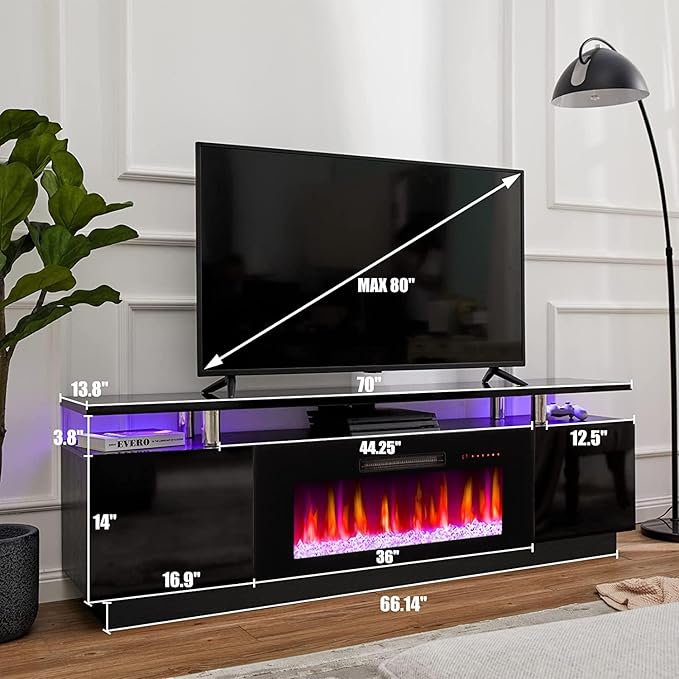 AMERLIFE Fireplace TV Stand - Image 2