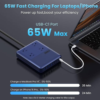 12-in-1 Charging Station USB C Power Strip - Image 4