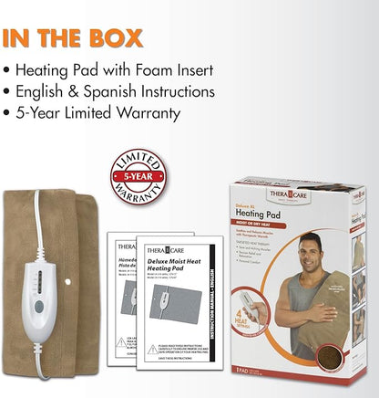 Veridian Healthcare TheraCare Deluxe XL Moist or Dry Heating Pad - Image 11