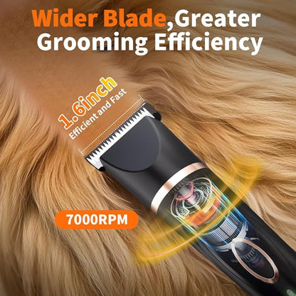Dog Clippers Grooming Kit with Paw Trimmer, 3 in 1 Low Noise Electric - Image 7