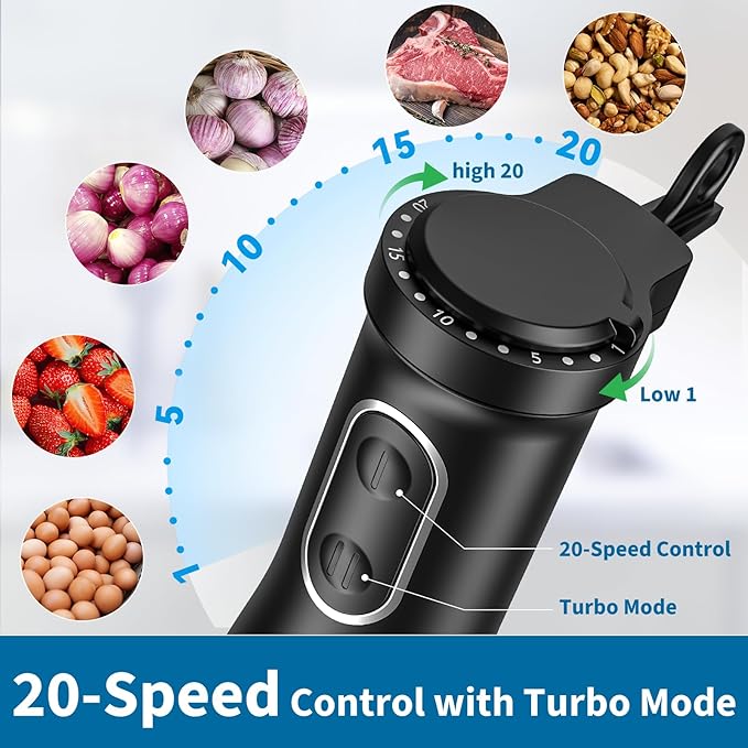 LINKChef 4 in 1 Immersion Blender Handheld, 800W - Image 4