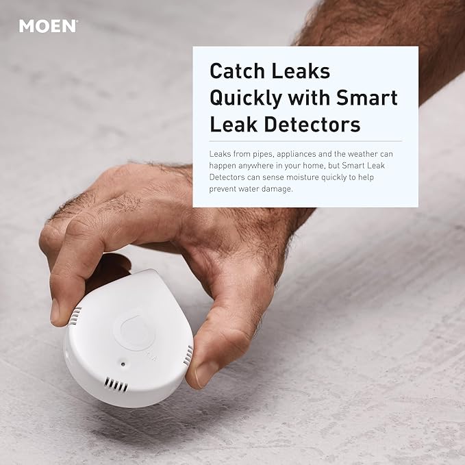 Moen Flo Smart Water Monitor and Automatic Shutoff Sensor, Wi-Fi Water Leak - Image 15