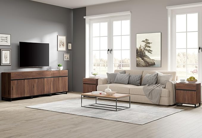 Wampat Modern TV Stand for 100 inch TVs, 3 in 1 Entertainment Center Console - Image 7