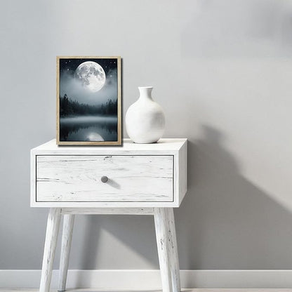 URVIP LED Glowing Photo Frame, 3D Starry-Sky Moon Lake Misty Forest Wall Art - Image 5