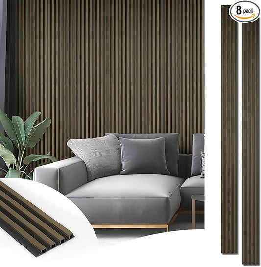 Art3d 8-Pack WPC Wood Slat Wall Panel by Art3d