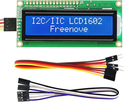 Freenove I2C IIC LCD 1602 Module, New Type TWI Serial 16x2 Display, Compatible by Freenove