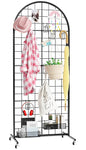 Asee'm Grid Wall Panels Display Stand 2' x 5.2' FT Black Movable Wire Grid Wall by Aseem
