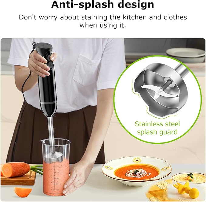 Bonsenkitchen Hand Blender, Immersion Blender - Image 5