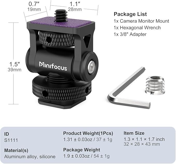 MINIFOCUS Camera Monitor Mount - Image 7