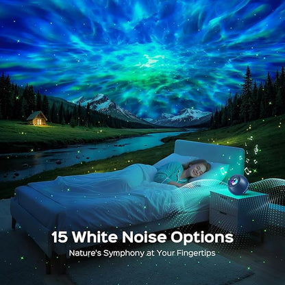 Star Projector for Bedroom Galaxy Projector for Bedroom, 15 White Noise Sound - Image 3