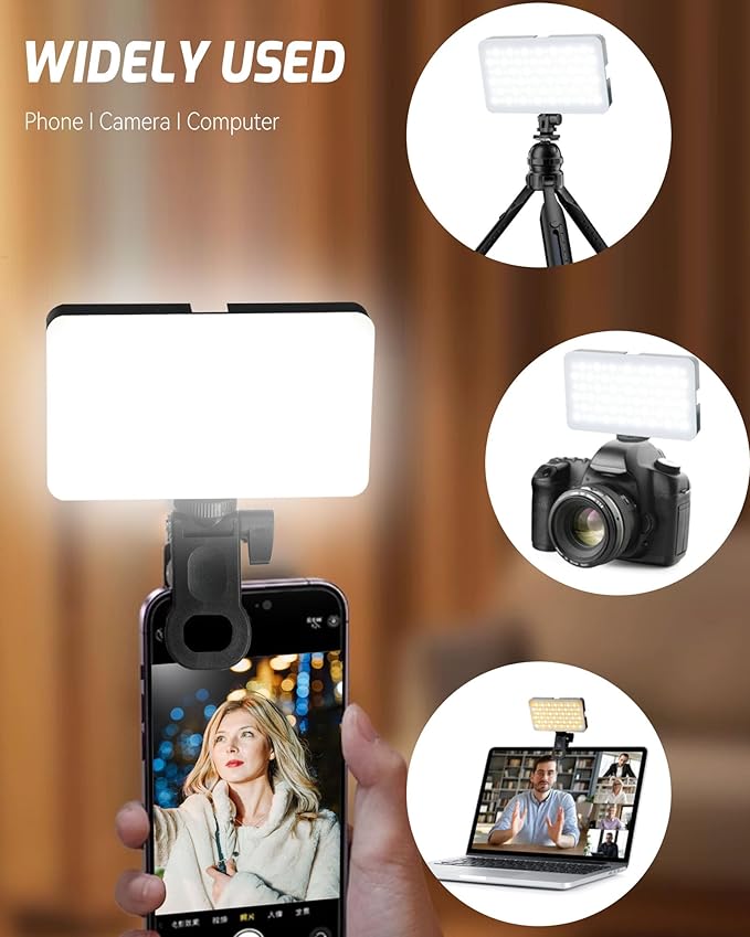Portable Selfie Light for iPhone: 90 LED Rechargeable Phone Fill Lights - Image 4