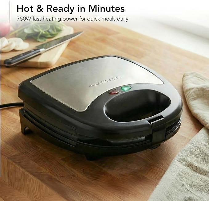 OVENTE 3 in 1 Electric Sandwich Maker, Panini Press Grill and Waffle Iron Set - Image 3