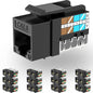 Rapink RJ45 Keystone Jack Cat6 10G Support, Keystone Jacks UTP 25 Pack by Rapink