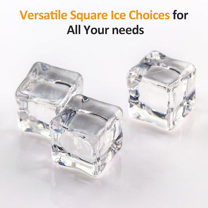 Crystal Clear Ice Maker, Compact Countertop Ice Machine, 3 x 1.6 Ice Cubes - Image 5