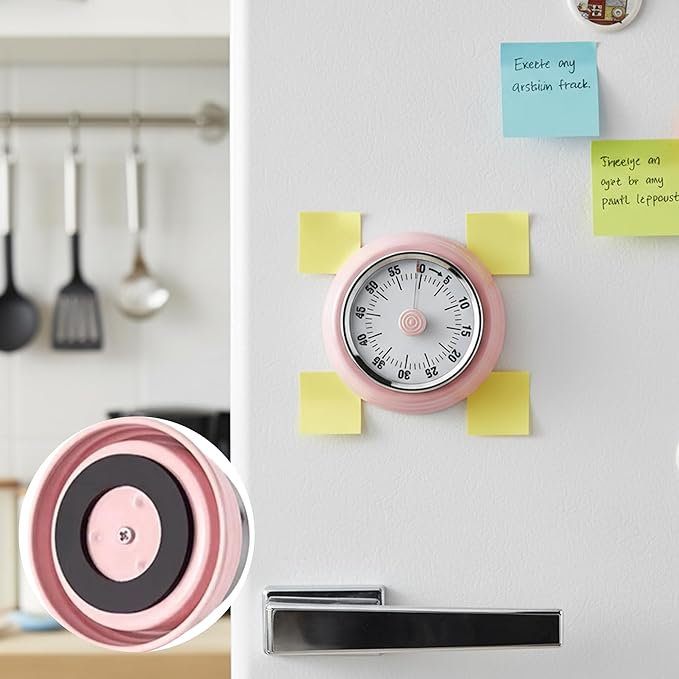 KwonfaiDelil 60-Minute Magnetic Visual Timer, Silent Operation and No Battery - Image 5