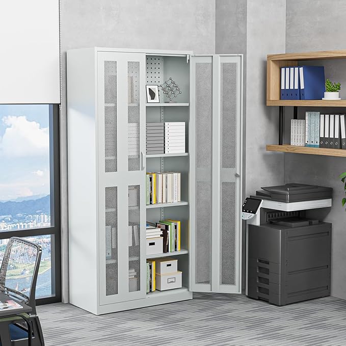VINGLI Metal Garage Storage Cabinet - Image 9