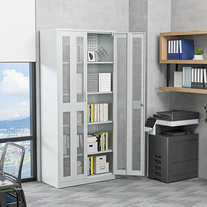 VINGLI Metal Garage Storage Cabinet - Image 9