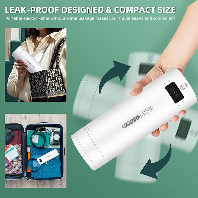 Travel Electric Kettle Portable Small Mini Tea Coffee Kettle Water Boiler - Image 4