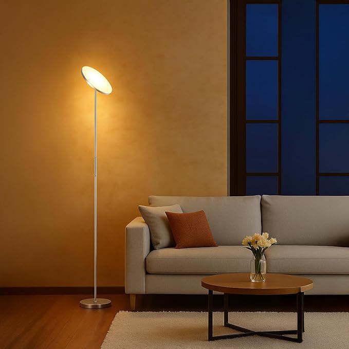 Floor Lamp, 30W/2400LM Sky LED Modern Torchiere 3 Color Temperatures Super - Image 8