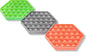 TOMMIKE Hexagon Push Pop Fidget Toy Bubble Sensory by TOMMIKE